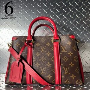 Louis Vuitton Monogram Soufflot BB Tote in Red